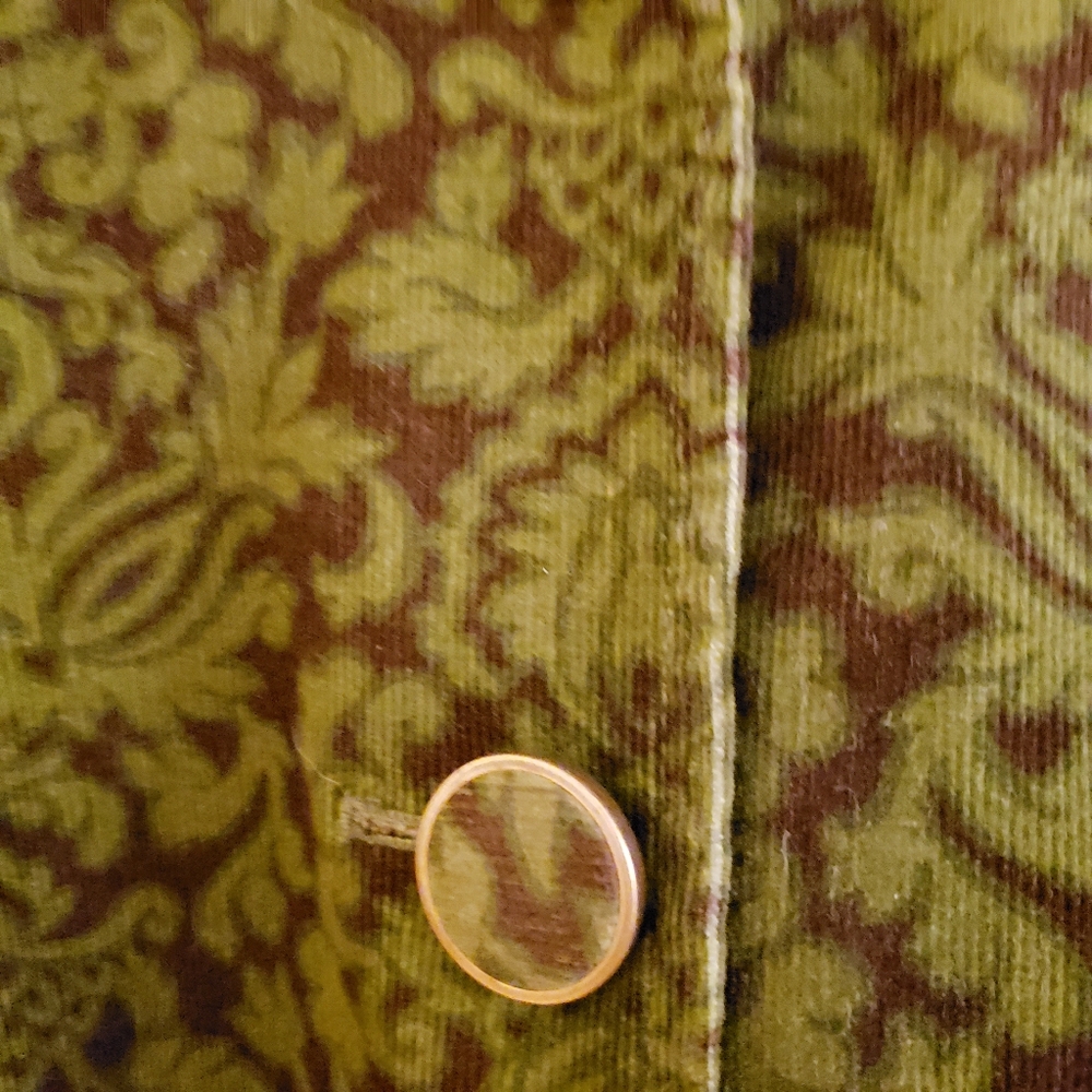 Talbots Women Jacket Size 6 Green Brown Soft Velvet Corduroy Cotton Spandex Blnd - Picture 6 of 12